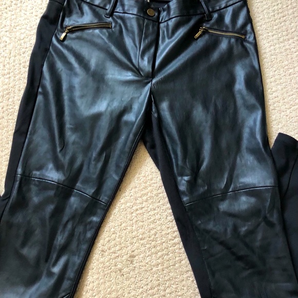 OLSEN VEGAN LEATHER PANTS - Picture 1 of 5